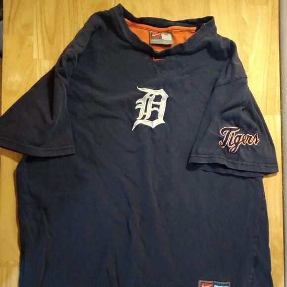 Vintage Nike Detroit Tigers Embroidered Logo Tee - Picture 1 of 8